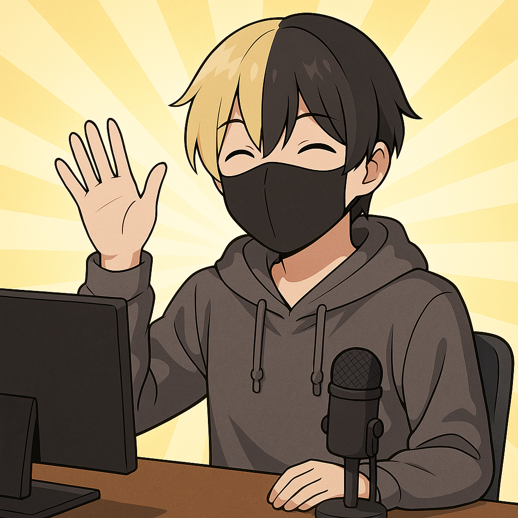 それでも気丈にふるまう配信者のイメージ