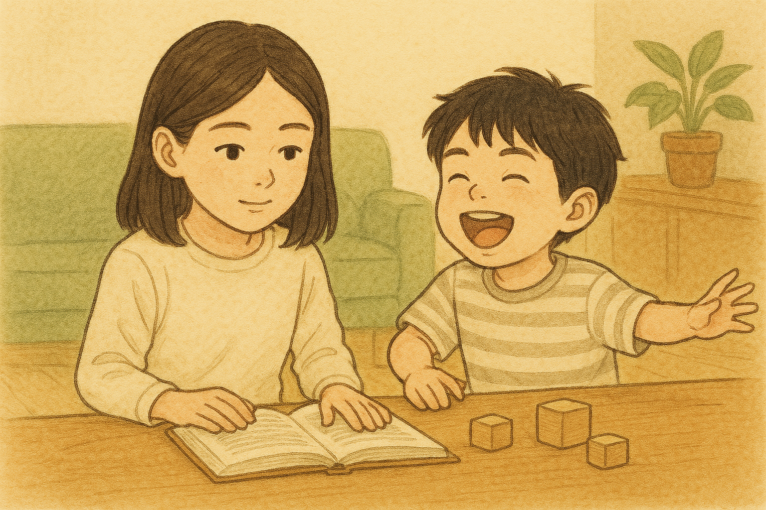 幼少期から仲の良い2人のイメージ
