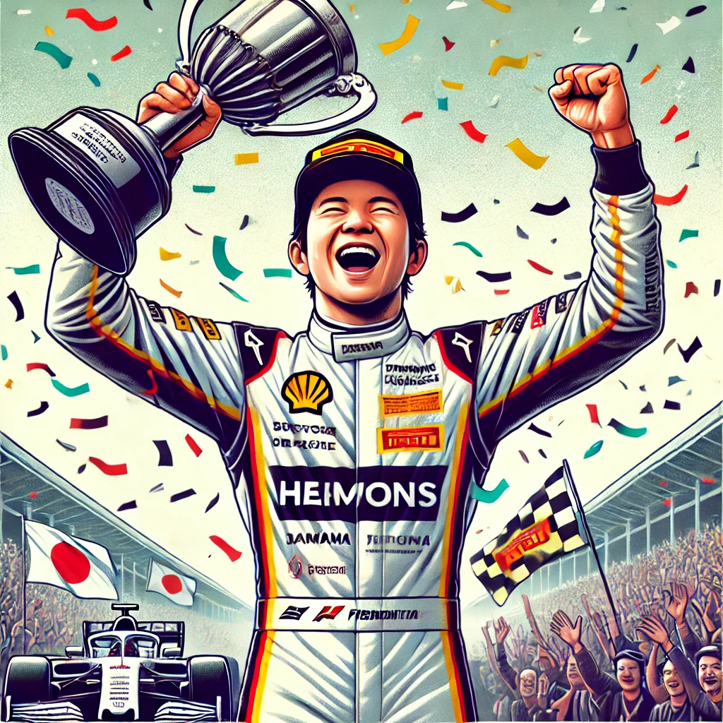 角田さんが優勝しているイメージ